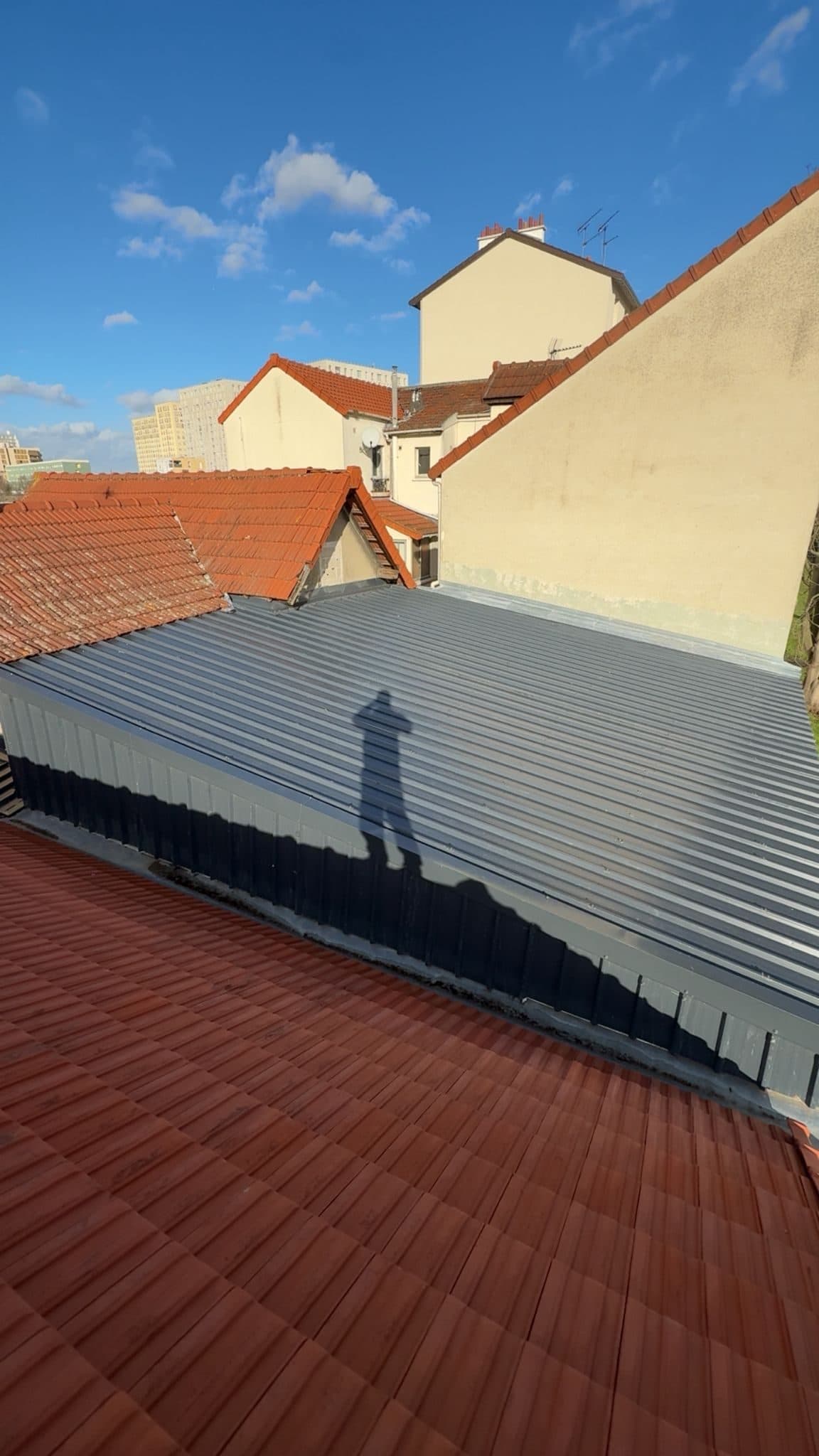 Toiture plate — après rénovation zinc