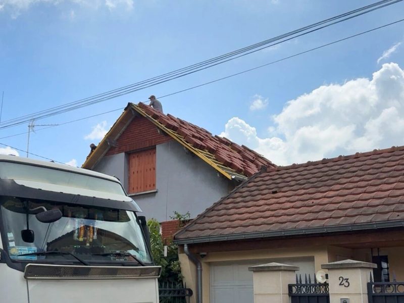 Réfection toiture en cours